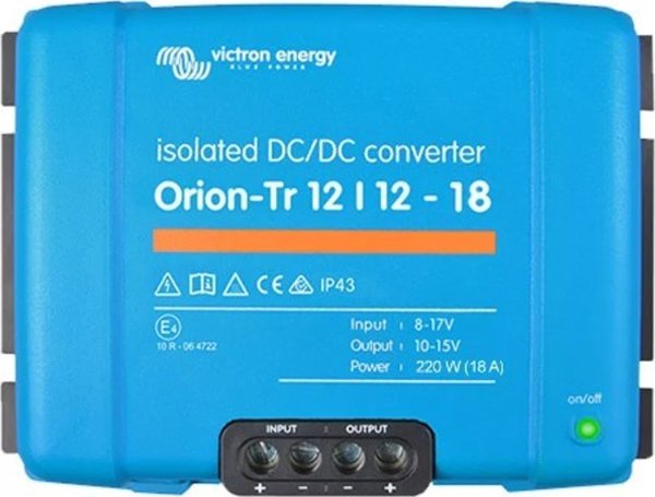 Μετατροπέας Victron Energy Μετατροπέας αυτοκινήτου Victron Energy Orion-Tr 12/12-18A 220 W (ORI121222110) 13806479 8719080000000