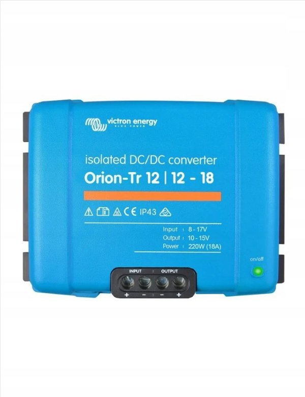 Μετατροπέας Victron Energy Μετατροπέας αυτοκινήτου Victron Energy Orion-Tr 12/12-18A 220 W (ORI121222110) 13806479 8719080000000