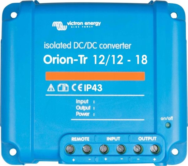 Μετατροπέας Victron Energy Μετατροπέας αυτοκινήτου Victron Energy Orion-Tr 12/12-18A 220 W (ORI121222110) 13806479 8719080000000