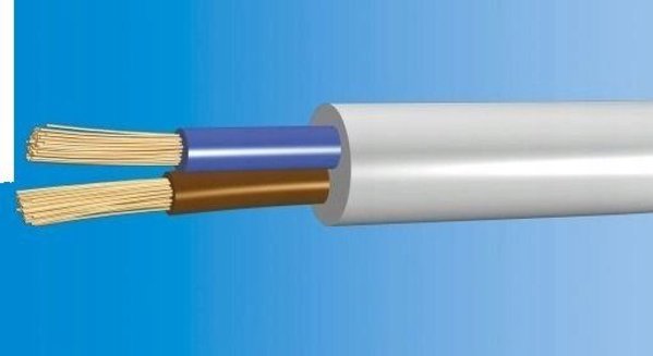 Καλώδιο H03VV-F (OMY) 2X0,75mm2 NKT 160062000C0100 300/300V 100m λευκό