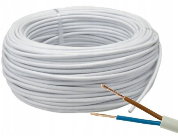 Καλώδιο H03VV-F (OMY) 2X0,75mm2 NKT 160062000C0100 300/300V 100m λευκό