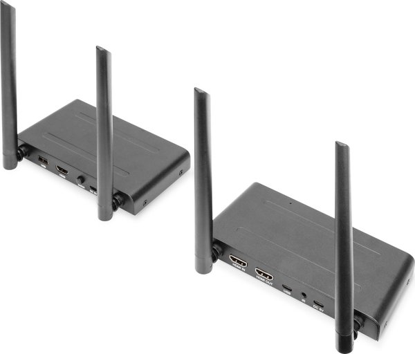Digitus Ασύρματο Σετ Επέκτασης HDMI KVM Full HD, Εμβέλεια έως 200m, Plug & Play Σύνδεση από Σημείο σε Σημείο