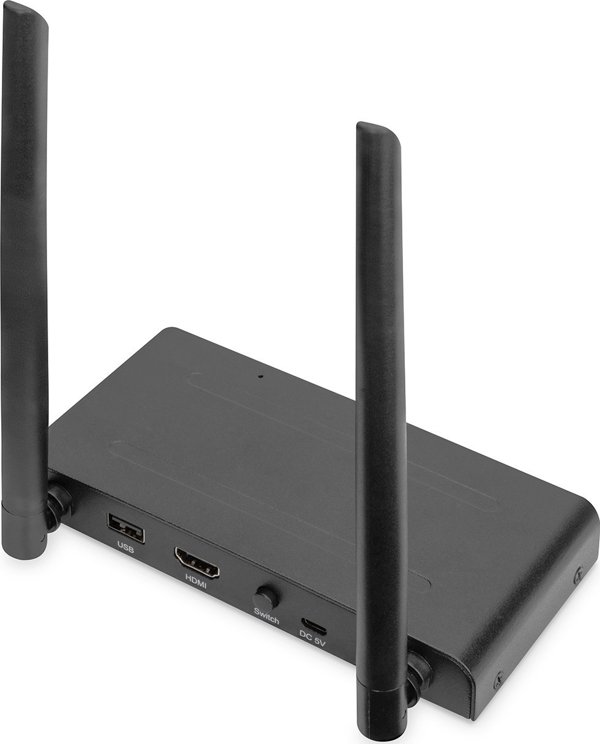 Digitus Ασύρματο Σετ Επέκτασης HDMI KVM Full HD, Εμβέλεια έως 200m, Plug & Play Σύνδεση από Σημείο σε Σημείο