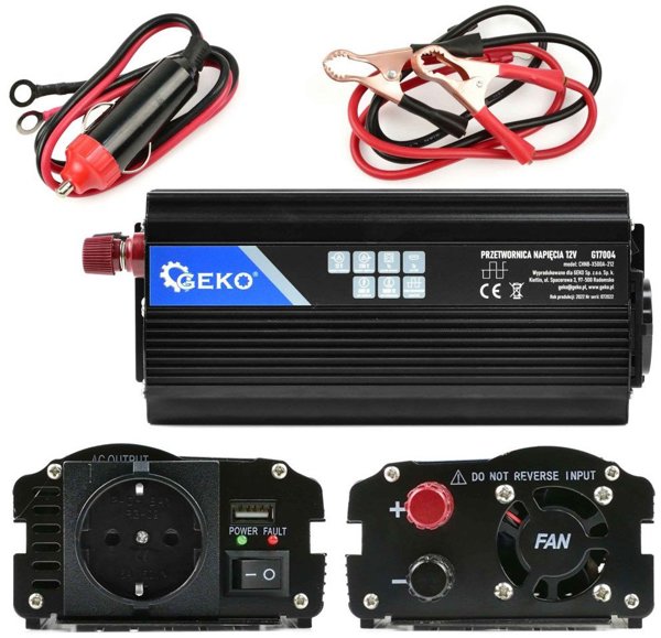 Μετατροπέας τάσης 12V/230V 500/1000W