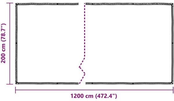 Przezroczysta plandeka z oczkami 2x12 m Polietylen Lumarko!