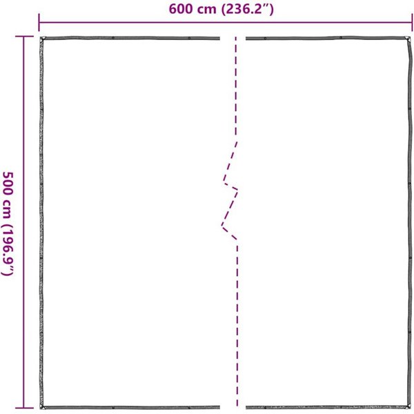 Przezroczysta plandeka z oczkami 5x6 m Polietylen Lumarko!