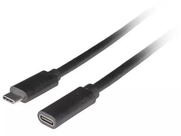 Lanberg Προέκταση USB-C M/F 3.1 0.5m Μαύρη