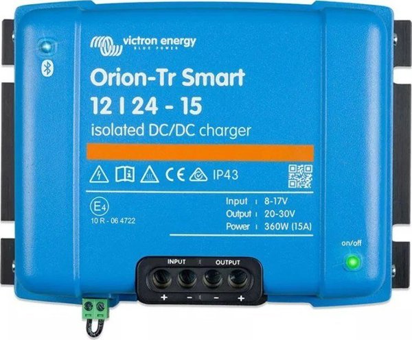 Victron Energy Orion-Tr Smart 12/24-15A DC-DC Φορτιστής, Απομονωμένος Μετατροπέας Τάσης