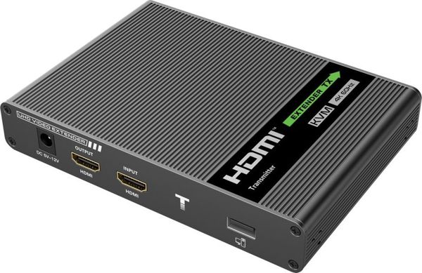 Techly IDATA HDMI-KVM67 KVM Extender HDMI & USB έως 70m, 4K 60Hz, με HDMI Loop-Out, μέσω Cat6A/7