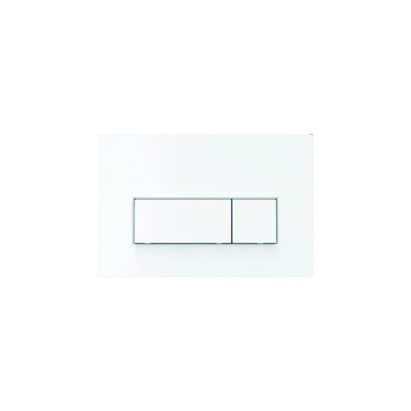 Κουμπί έκπλυσης M570-GAM-01/ JELLOW / RECTANGLE WH / ΚΟΥΜΠΙ WC ΟΡΘΟΓΩΝΙΟ ΛΕΥΚΟ ΓΥΑΛΙΣΤΕΡΟ /