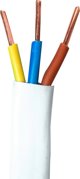 Καλώδιο Przewod Slask YDYp 3x1,5mm2, επίπεδο εγκατάστασης, 450/750V, λευκό, ξετυλιγμένο από τύμπανο 172152001S0500