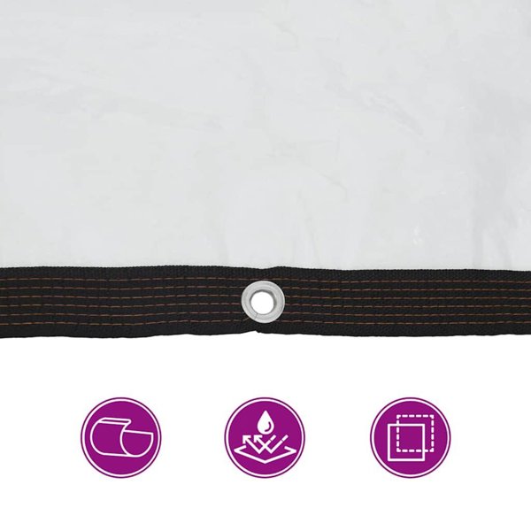 Przezroczysta plandeka z oczkami 4x6 m Polietylen Lumarko! Lumarko!