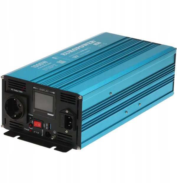 INVERSOR ΤΑΣΗΣ INV/12/1000/PS/CH/S/B Bluetooth EUROPOWER