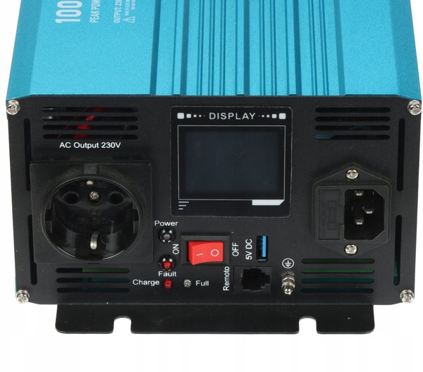 INVERSOR ΤΑΣΗΣ INV/12/1000/PS/CH/S/B Bluetooth EUROPOWER