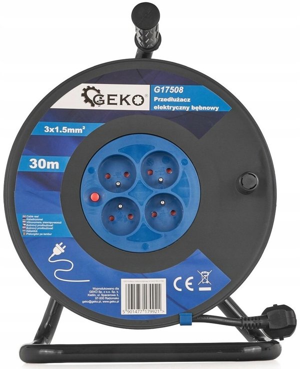 Ηλεκτρικό καλώδιο τύμπανο προέκτασης 3x1.5mm2 30m