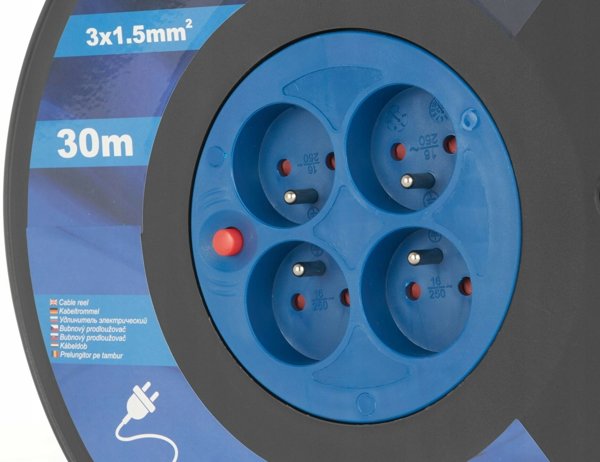 Ηλεκτρικό καλώδιο τύμπανο προέκτασης 3x1.5mm2 30m