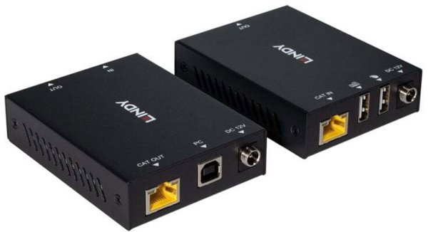 Przedluzacz KVM 100 m Cat.6 HDMI i USB