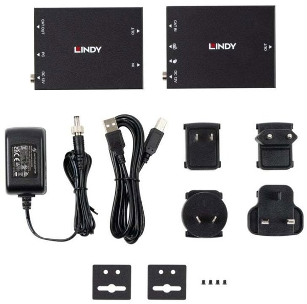 Przedluzacz KVM 100 m Cat.6 HDMI i USB
