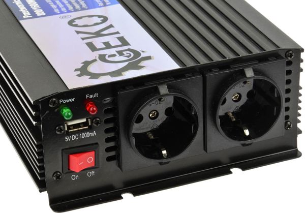 Geko Μετατροπέας Τάσης 12V σε 230V 800/1600W