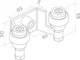 PSG Uchyt PSG 60.023 60mm gorny do bram przesuwnych (2 rolki)