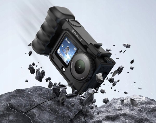 Puluz Frame Mount & Grip για DJI Osmo Action 6 με Βάση ISO - PU1096B