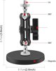 Puluz Magic Arm PU1083B Βραχίονας Στήριξης με Μαγνητική Βάση 17kg, Περιστροφή 360° και Βίδα 1/4"