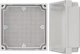 Pulsar AWB171711 Στεγανό Κουτί ABS 170x170x110mm με Πλάκα Τοποθέτησης και Πλαστικές Βίδες