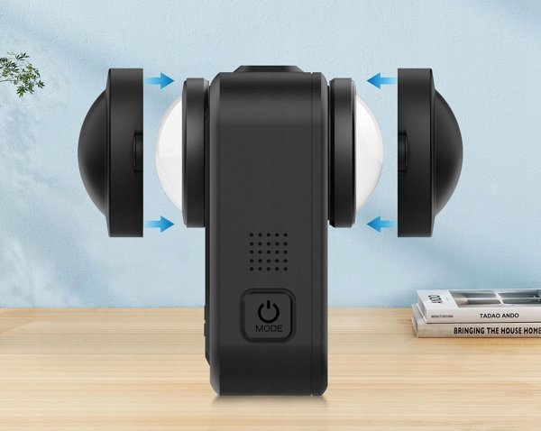 Puluz Προστατευτικά Καλύμματα Φακού για GoPro Max 2 (Σετ 2 Τεμάχια - PU1100B)