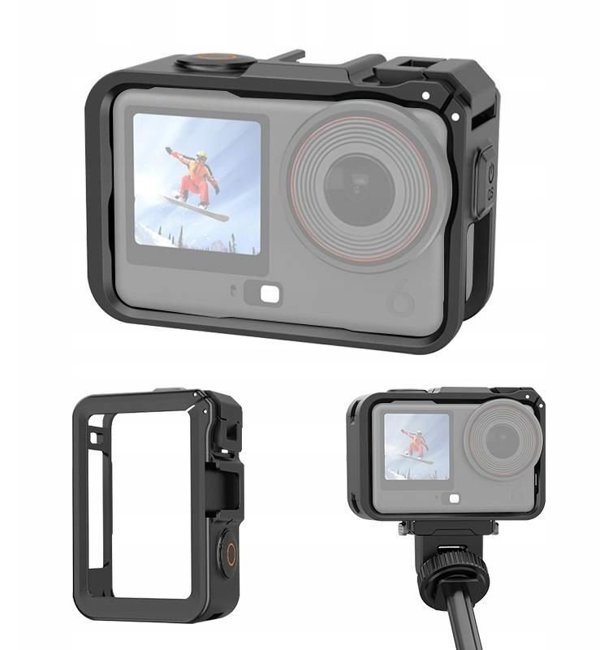Puluz Frame Mount Cage για DJI Osmo Action 6 - Θήκη Προστασίας & Βάση Στήριξης (PU1088B)