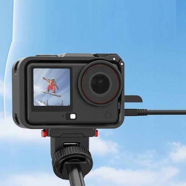 Puluz Frame Mount Cage για DJI Osmo Action 6 - Θήκη Προστασίας & Βάση Στήριξης (PU1088B)