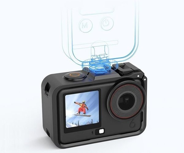 Puluz Frame Mount Cage για DJI Osmo Action 6 - Θήκη Προστασίας & Βάση Στήριξης (PU1088B)