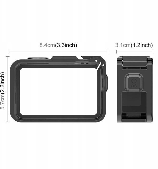 Puluz Frame Mount Cage για DJI Osmo Action 6 - Θήκη Προστασίας & Βάση Στήριξης (PU1088B)