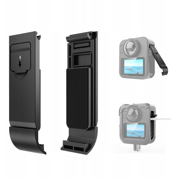 Puluz Πλαϊνό Κάλυμμα Μπαταρίας με Θύρα USB-C για GoPro Max 2 (PU1097B)