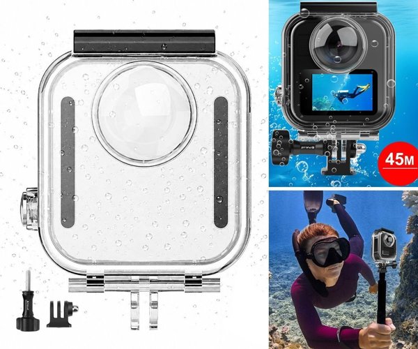 Puluz Αδιάβροχη Θήκη για GoPro Max 2 έως 45m - Προστατευτικό Περίβλημα Καταδύσεων PU1098T