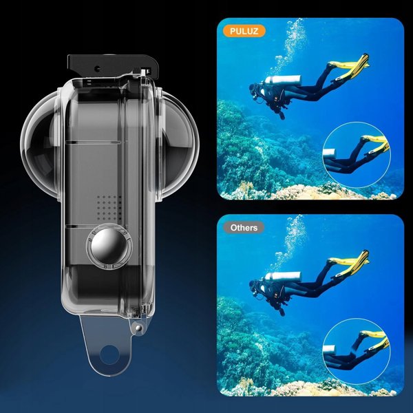 Puluz Αδιάβροχη Θήκη για GoPro Max 2 έως 45m - Προστατευτικό Περίβλημα Καταδύσεων PU1098T