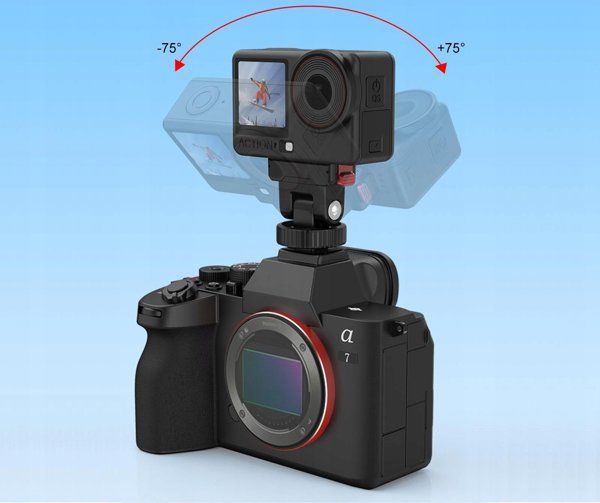 Puluz Μαγνητική Βάση Ταχείας Σύνδεσης για DJI Osmo Action 6 / Nano, Pu1071b, Υποδοχή 1/4" & ISO