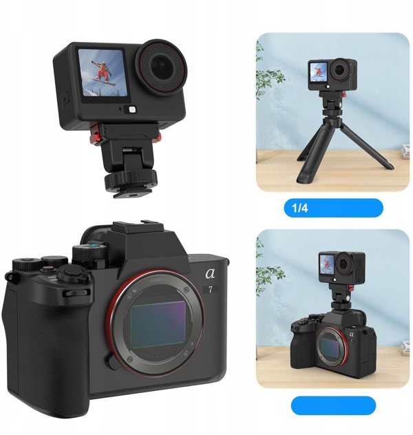 Puluz Μαγνητική Βάση Ταχείας Σύνδεσης για DJI Osmo Action 6 / Nano, Pu1071b, Υποδοχή 1/4" & ISO