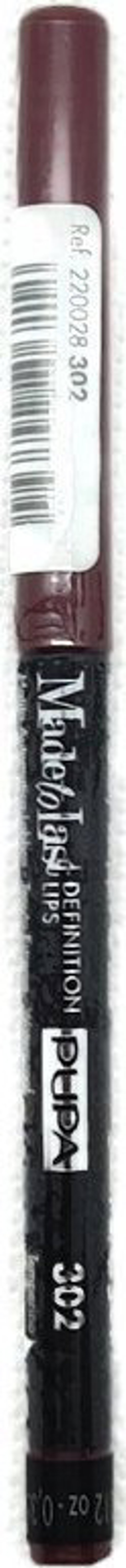 Pupa, Made To Last, Περίγραμμα, Μολύβι Χειλιών, 302, Chic Burgundy, 0.35 g Για Γυναίκες