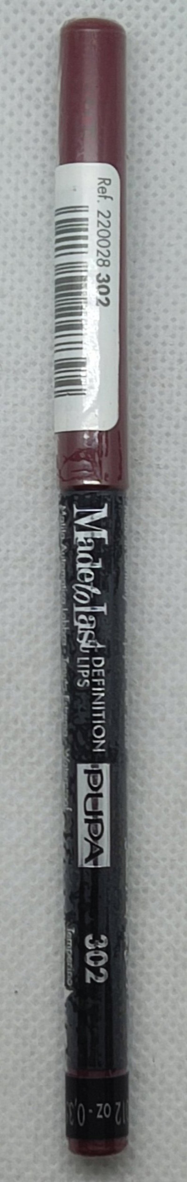 Pupa, Made To Last, Περίγραμμα, Μολύβι Χειλιών, 302, Chic Burgundy, 0.35 g Για Γυναίκες