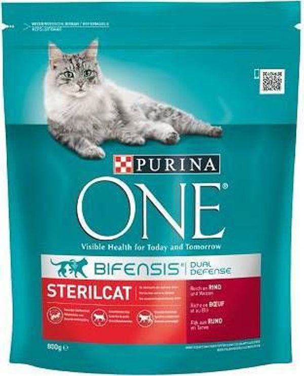 Purina One Cat Sterilcat Karma z wolowina dla kota 800g