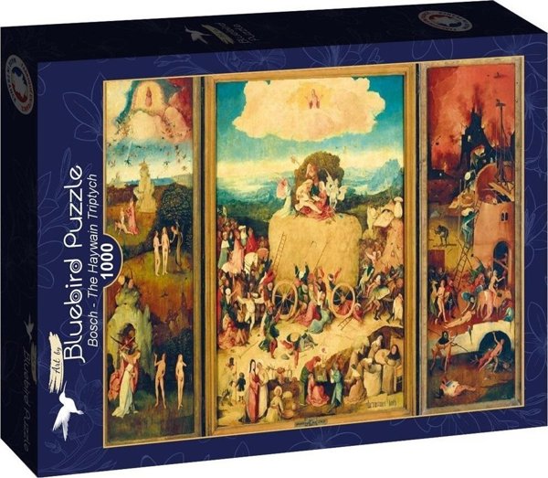 Puzzle 1000 Woz z sianem - Tryptyk, Bosch