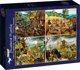 Puzzle 1000 Cztery sezonu - Brughel 1918