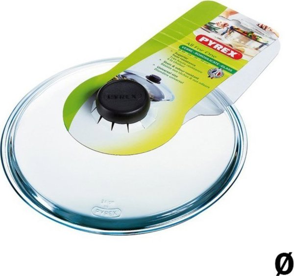 Pyrex Καπάκι Κατσαρόλας All For One, Διαφανές Γυάλινο, 20 cm