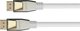 PYTHON kabel DisplayPort 1.4 nylon 5m bialy