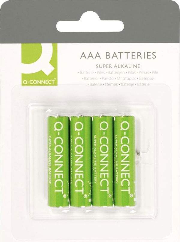 Q-Connect Μπαταρίες AAA LR03 1.5V, Υπεραλκαλικές, 1150mAh, 4 Τεμάχια