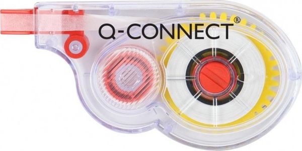 Διορθωτική Ταινία Q-Connect, Τύπου Ποντίκι, Μιας Χρήσης, 5mm x 8m, Διαφανές Περίβλημα