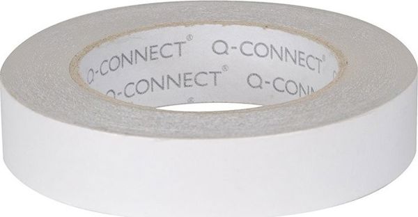 Q-Connect Ταινία Στερέωσης Διπλής Όψης Λευκή, Πλάτος 1.9cm