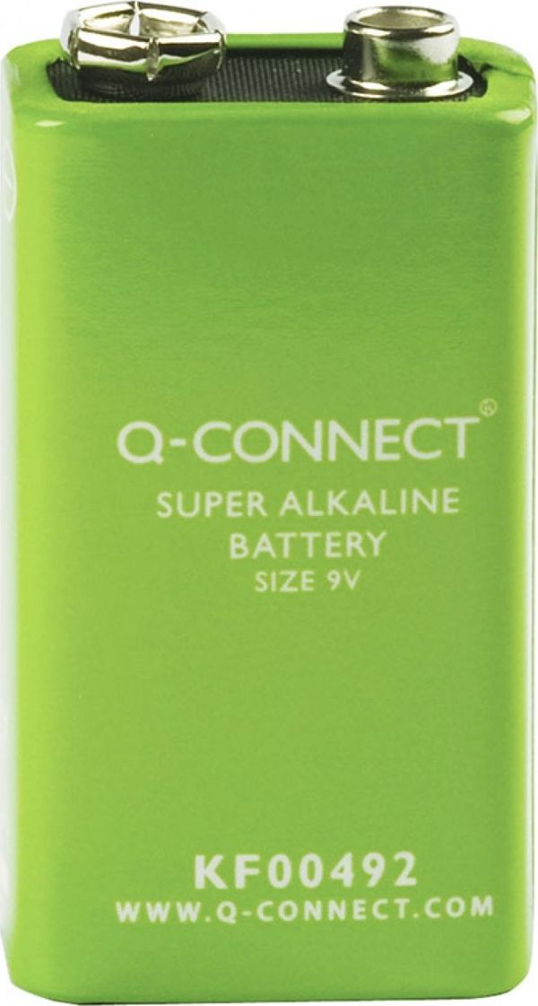 Q-Connect Μπαταρία Αλκαλική 9V, Τύπος LR61, 1 Τεμάχιο