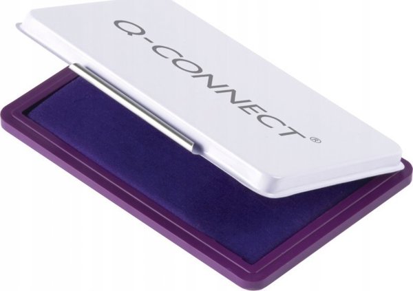 Q-Connect Μπλοκ Σφραγίδας Με Μελάνι, Μεταλλικό, Μωβ Χρώμα, 110x70mm