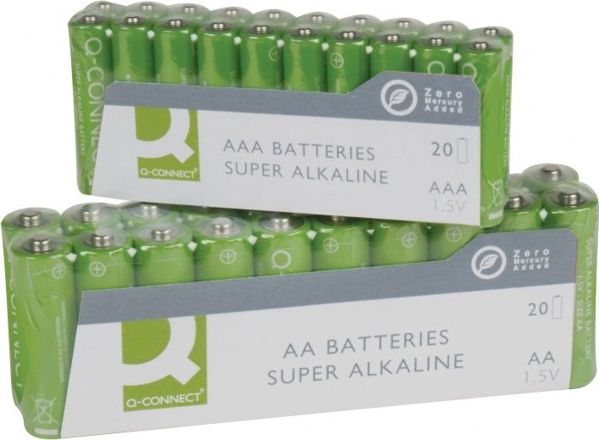 Q-Connect Μπαταρίες AA / LR06 Alkaline 1.5V, 20 Τεμάχια